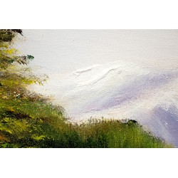 Obraz olejny ręcznie malowany 60x90cm Krajobraz