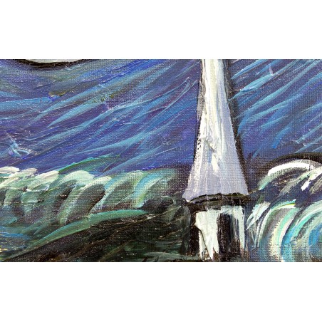  Obraz malowany Vincenta van Gogha Gwiaździsta noc 80x120cm