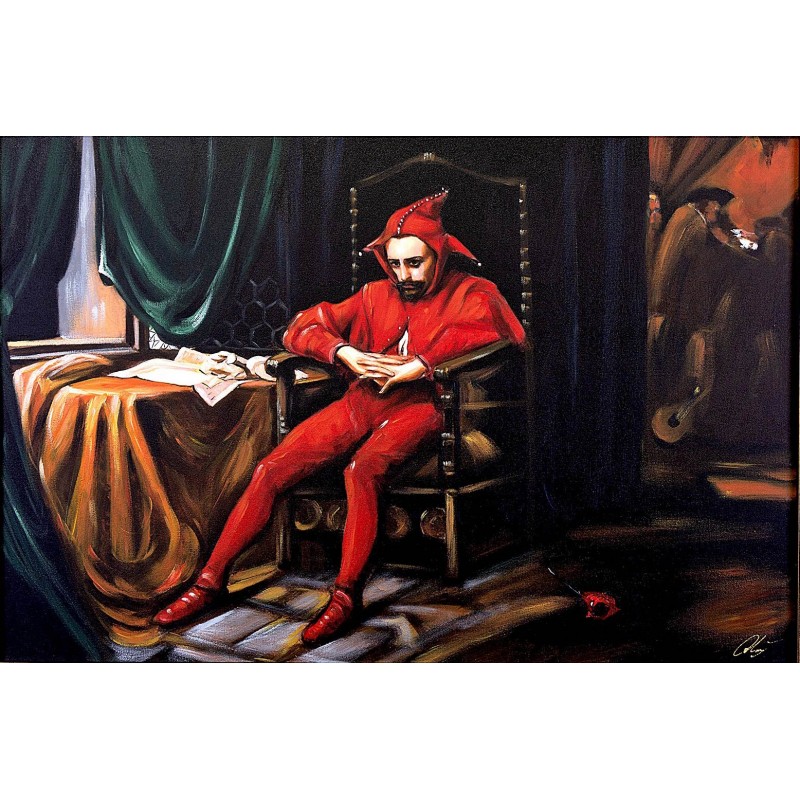  Obraz ręcznie malowany na płótnie 60x90cm Jan Matejko Stańczyk