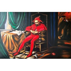  Obraz ręcznie malowany na płótnie 60x90cm Jan Matejko Stańczyk