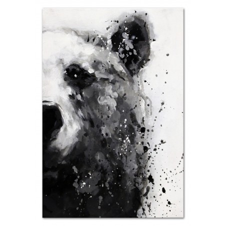  Obraz ręcznie malowany 50x70cm Miś Niedźwiedź na białym tle