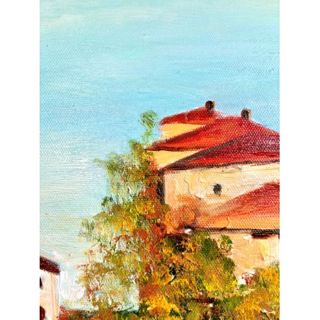  Obraz ręcznie malowany 50x60cm Romantyczna uliczka Wenecji