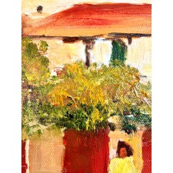 Obraz ręcznie malowany 50x60cm Romantyczna uliczka Wenecji
