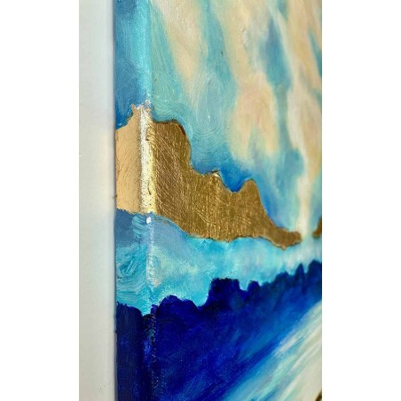  Obraz olejny ręcznie malowany 60x60 Abstrakcja