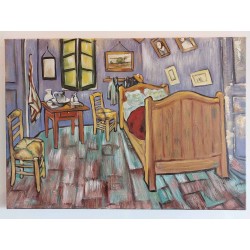  Obraz olejny ręcznie malowany 50x70cm Vincent van Gogh Pokój van Gogha w Arles