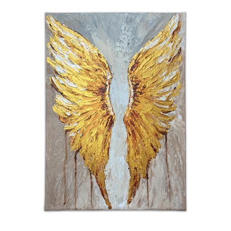  Obraz ręcznie malowany 40x60 cm Złote skrzydła Anioła