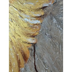  Obraz ręcznie malowany 40x60 cm Złote skrzydła Anioła