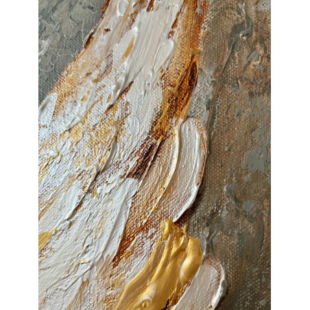  Obraz ręcznie malowany 40x60 cm Złote skrzydła Anioła