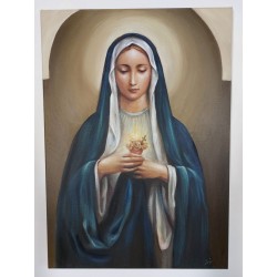  Obraz ręcznie malowany 40x60 cm Emanuel Dítě Niepokalane serce