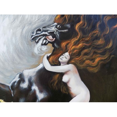  Obraz ręcznie malowany 60x90cm Władysław Podkowiński Szał uniesień