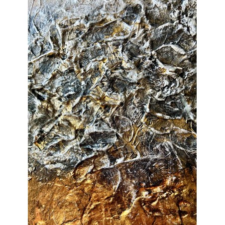  Obraz ręcznie malowany 30x40 cm Złote drzewo