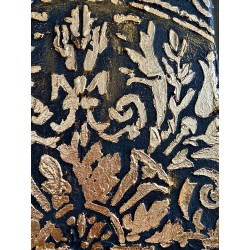  Obraz ręcznie malowany 20x75 cm x 3 TRYPTYK Złota Mandala Premium