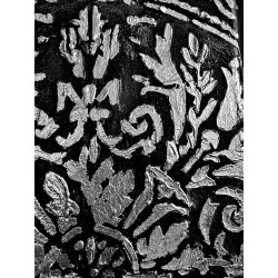  Obraz ręcznie malowany 20x75 cm x 3 TRYPTYK Srebrna Mandala Premium