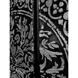  Obraz ręcznie malowany 30x110 cm x 3 TRYPTYK Srebrna Mandala Premium