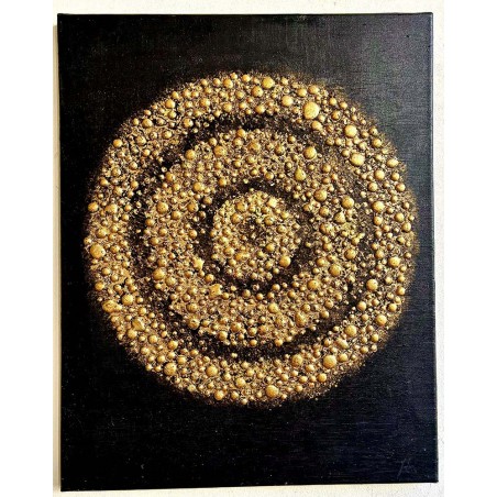  Obraz ręcznie malowany 40x50cm Złoty wir