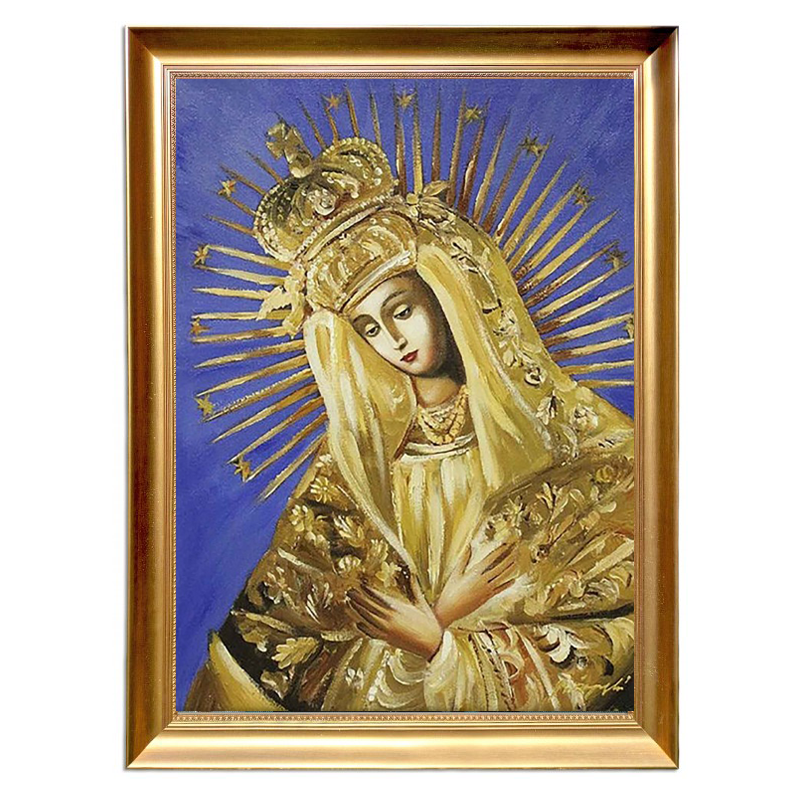  Obraz Matka Boska Ostrobramska malowany 40x50cm w ramie D9160zwi