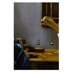  Obraz ręcznie malowany Jan Vermeer Ważąca perły 40x50cm