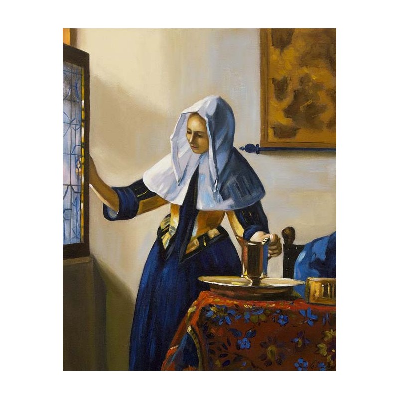  Obraz ręcznie malowany Jan Vermeer Dziewczyna z dzbanem 40x50cm