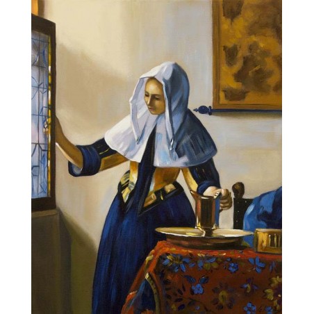  Obraz ręcznie malowany Jan Vermeer Dziewczyna z dzbanem 40x50cm