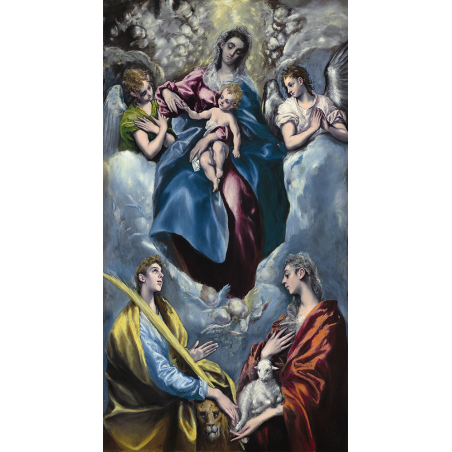  Obraz na płótnie El Greco Matka Boska z Dzieciątkiem, św. Martyną i św. Agnieszką