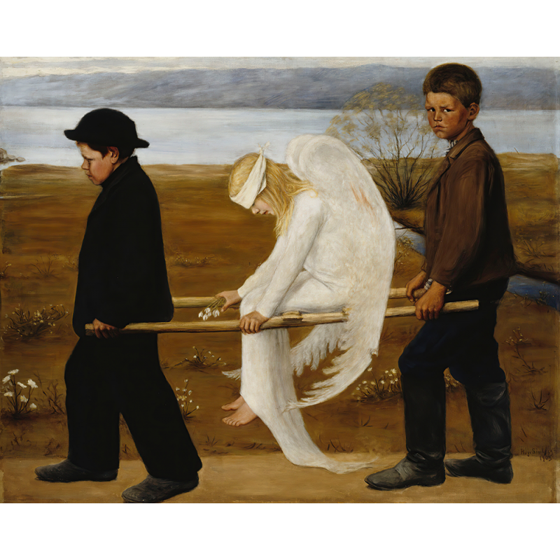 Obraz ręcznie malowany na płótnie Hugo Simberg Ranny Anioł 1903
