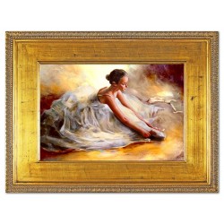  Obraz olejny ręcznie malowany 92x122cm Baletnica w tańcu