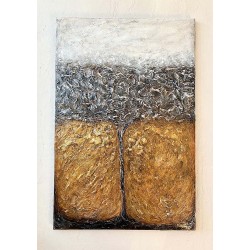  Obraz ręcznie malowany 30x40 cm Złote drzewo