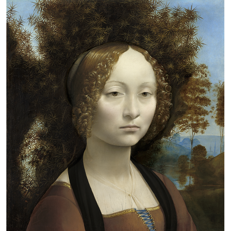  Obraz na płótnie Leonardo va Vinci Ginevra de’ Benci