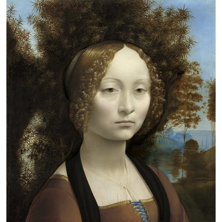  Obraz na płótnie Leonardo va Vinci Ginevra de’ Benci