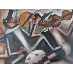  Obraz ręcznie malowany na płótnie Tadeusz Makowski Jazz 55x70 cm