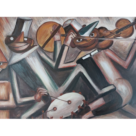  Obraz ręcznie malowany na płótnie Tadeusz Makowski Jazz 55x70 cm
