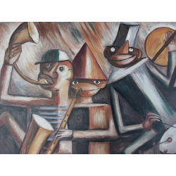  Obraz ręcznie malowany na płótnie Tadeusz Makowski Jazz 55x70 cm