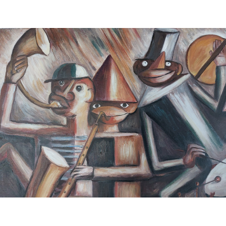  Obraz ręcznie malowany na płótnie Tadeusz Makowski Jazz 55x70 cm