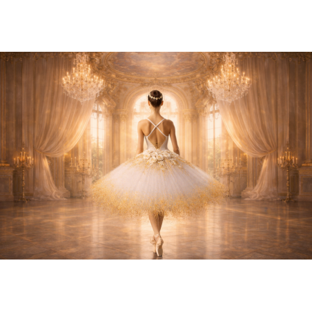  Obraz na płótnie Złota balerina
