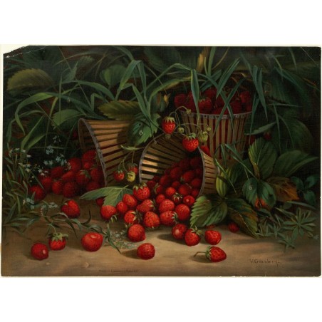  Obraz na płótnie Virginia Granberry Truskawki 40x55 cm
