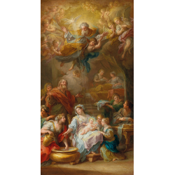  Obraz na płótnie Sebastiano Conca Narodzenie Najświętszej Maryi Panny 50x110 cm