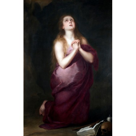  Obraz ręcznie malowany na płótnie Bartolomé Estebán Murillo Pokutująca Maria Magdalena