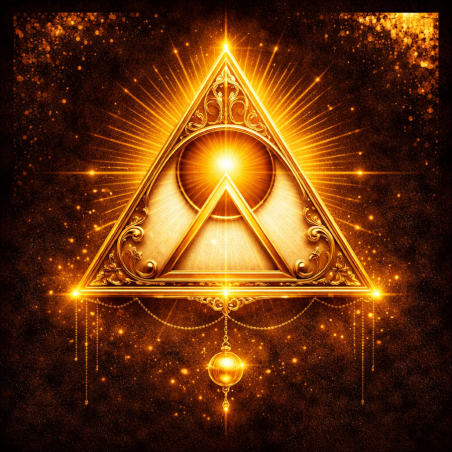  Obraz ręcznie malowany na płótnie Symbol alchemiczny Złoto