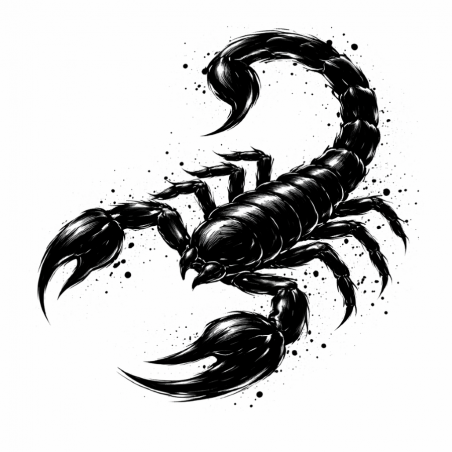  Obraz ręcznie malowany na płótnie Znak Zodiaku Skorpion