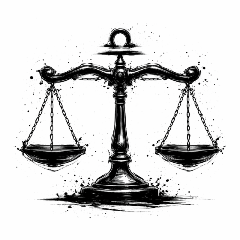  Obraz ręcznie malowany na płótnie Znak Zodiaku Waga