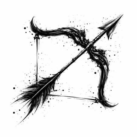  Obraz ręcznie malowany na płótnie Znak Zodiaku Strzelec