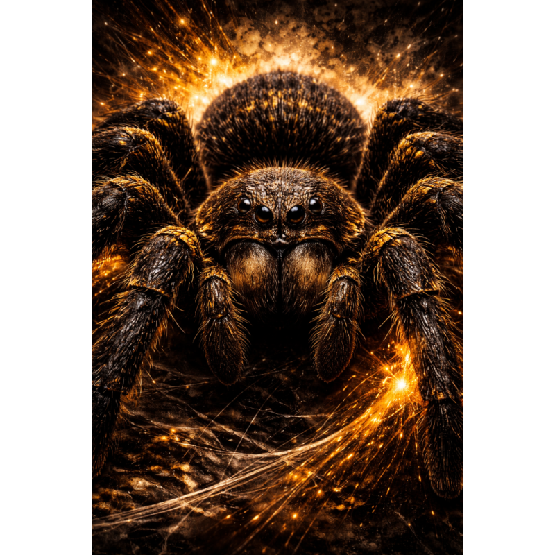 Obraz ręcznie malowany na płótnie Pająk Tarantula