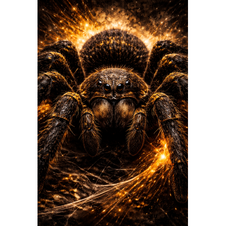  Obraz ręcznie malowany na płótnie Pająk Tarantula