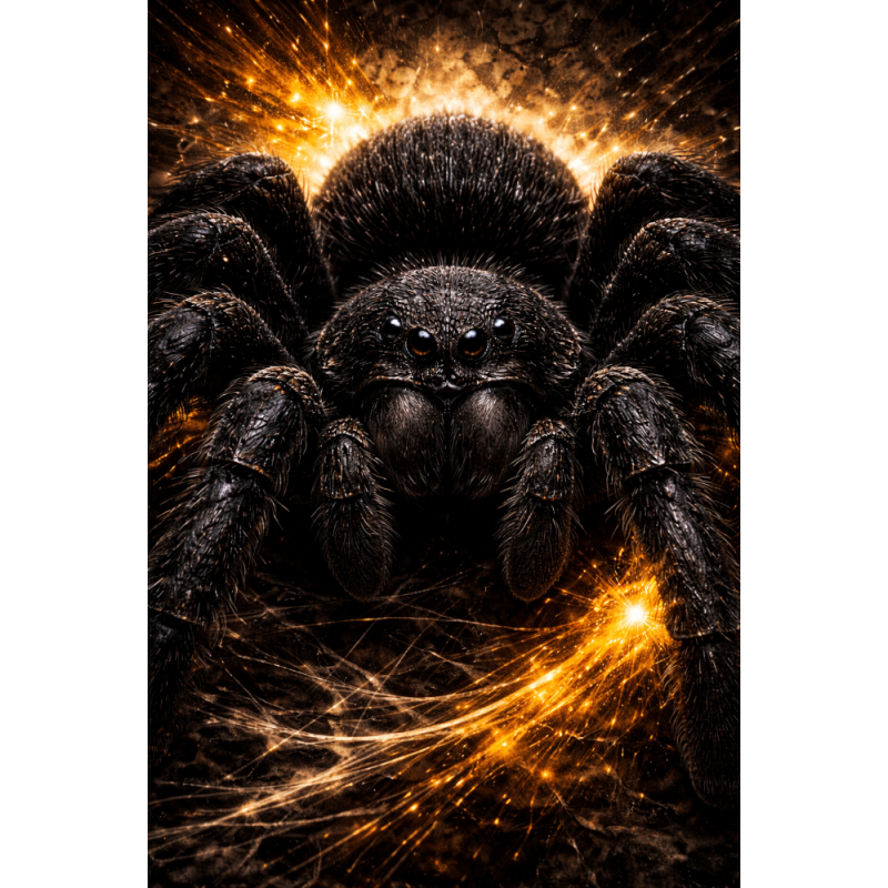 Obraz ręcznie malowany na płótnie Pająk Tarantula