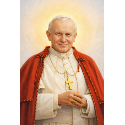  Obraz ręcznie malowany Papież Jan Paweł II