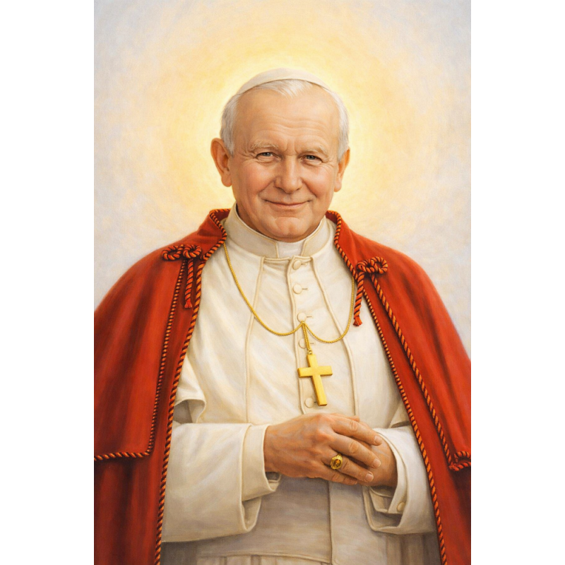  Obraz ręcznie malowany Papież Jan Paweł II
