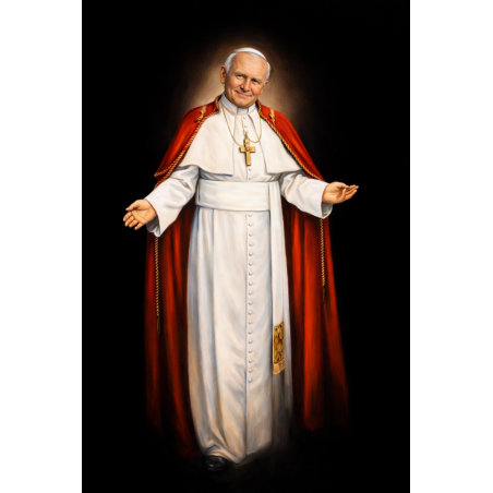  Obraz ręcznie malowany Papież Jan Paweł II