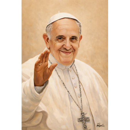  Obraz ręcznie malowany Papież Franciszek