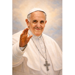  Obraz ręcznie malowany Papież Franciszek