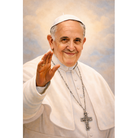  Obraz ręcznie malowany Papież Franciszek